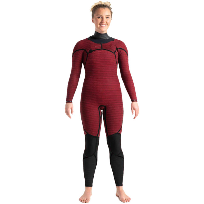 2023 C-Skins Womens ReWired 3/2mm GBS Chest Zip Wetsuit C-RW32WCZ - Raven Black / Ocean Blue